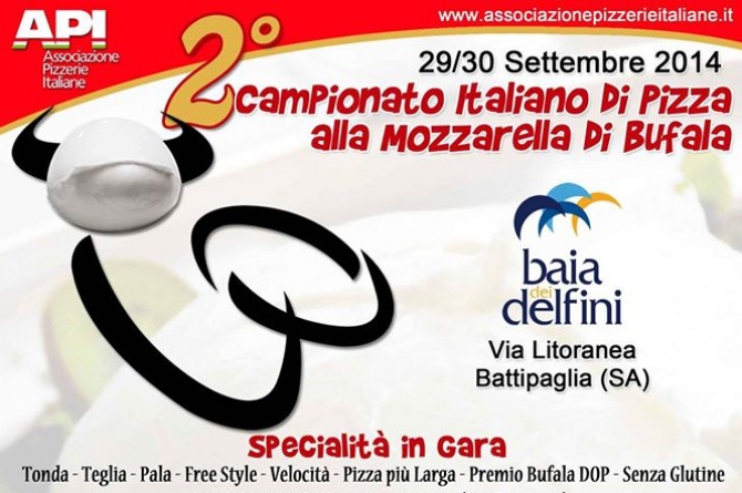Il 29 e 30 settembre torna il Campionato Italiano di Pizza alla Mozzarella di Bufala
