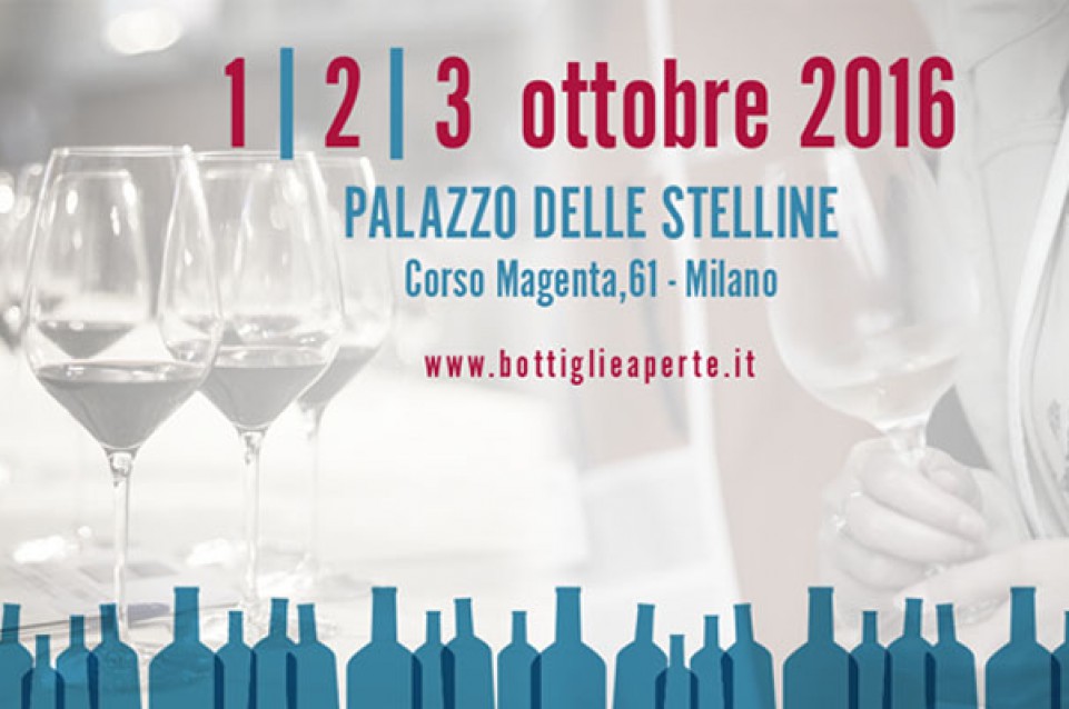 Dall'1 al 3 ottobre a Milano appuntamento con "Bottiglie Aperte" 
