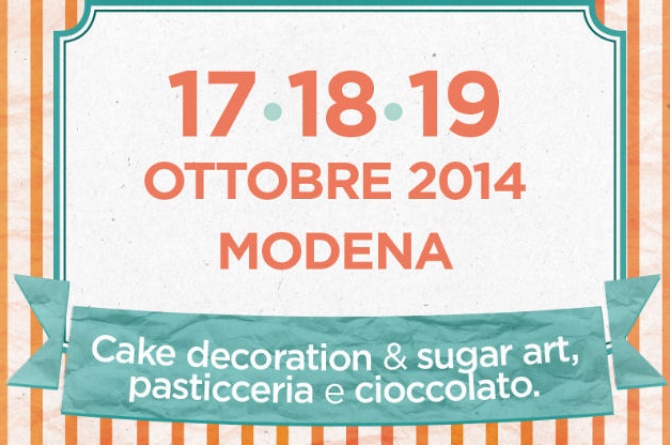 Dal 17 al 19 ottobre a Modena Cake Decoration e Sugar art con "Re di Torte"