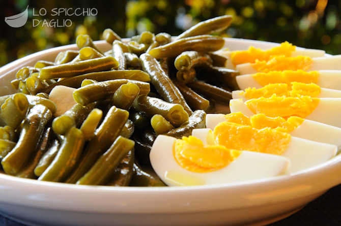Spicchietti di uova e fagiolini
