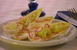 Barchette di belga e pesce spada