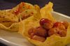 Cestini di wurstel e patate