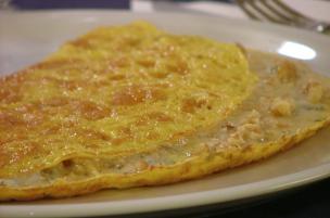 Omelette gorgonzola e noci