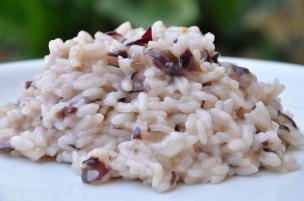 Risotto acciughe e radicchio