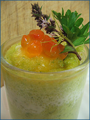 Una preparazione del ristorante "L'Etoile"