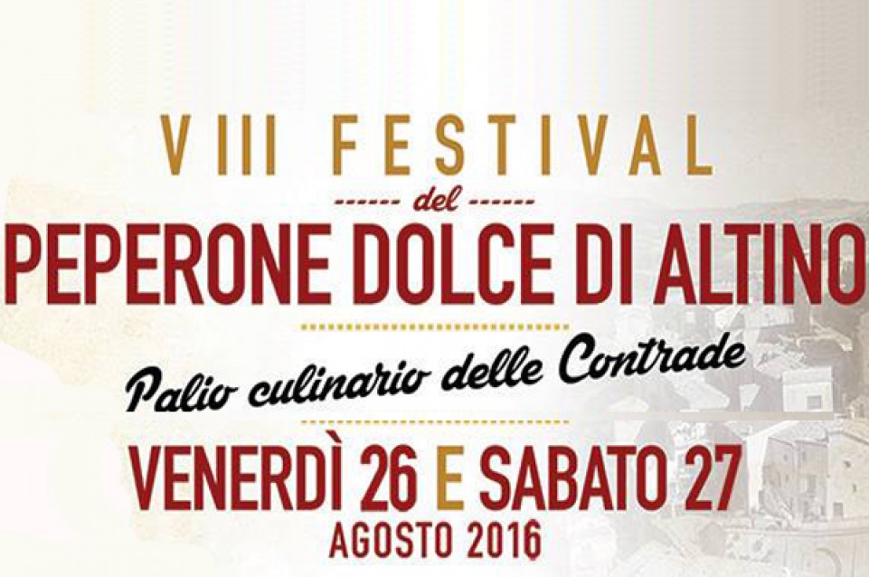 Ad Altino il 26 e 27 agosto torna il "Festival del Peperone Dolce" 