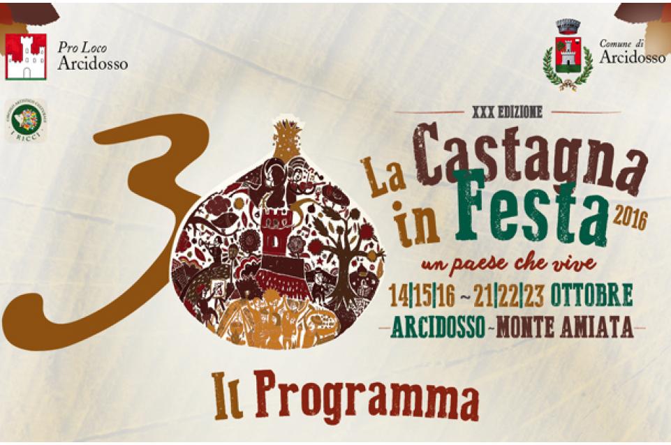 #AmiatAutunno 2017: ad Arcidosso ad ottobre vi aspetta "Castagna in Festa" 