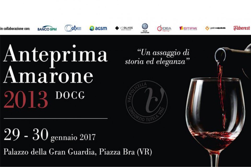 Anteprima Amarone: dal 28 al 30 gennaio a Verona 