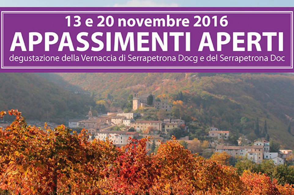 Appassimenti aperti: a Serrapertona il 13 e il 20 novembre vi aspetta il sapore di Vernaccia