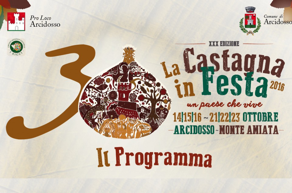 Ad Arcidosso dal 21 al 23 ottobre #AmiatAutunno continua con la "Castagna in festa"