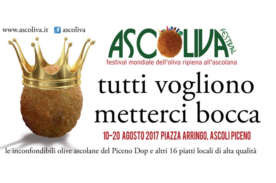 Ascoliva Festival: Il Festival Mondiale dell'Oliva all'Ascolana torna dal 10 al 20 agosto 