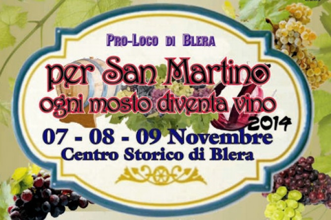 Dal 7 al 9 novembre a Blera torna "Per San Martino ogni mosto diventa vino"
