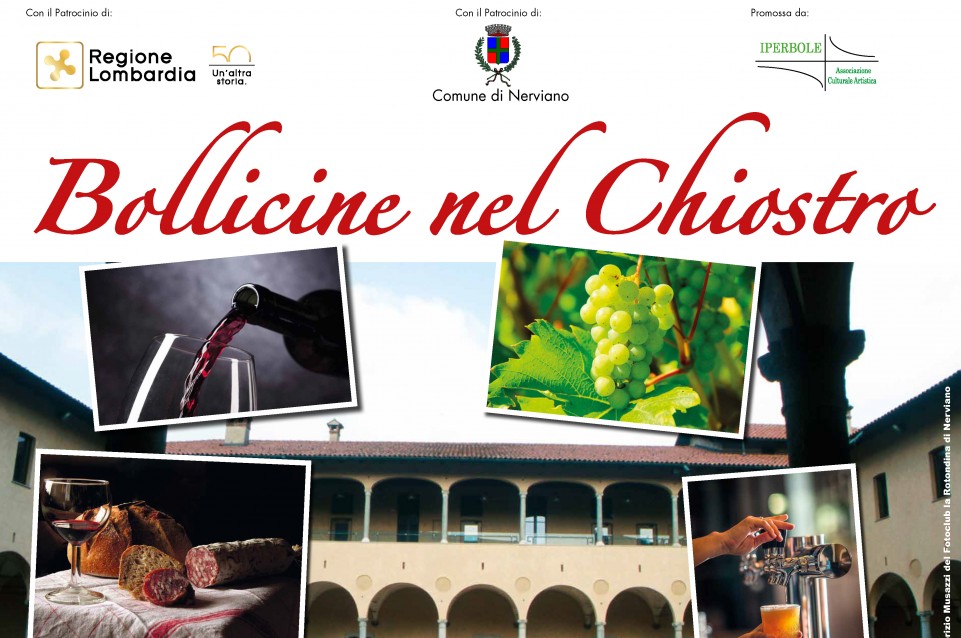 Bollicine nel Chiostro: il 3 e 4 ottobre a Nerviano