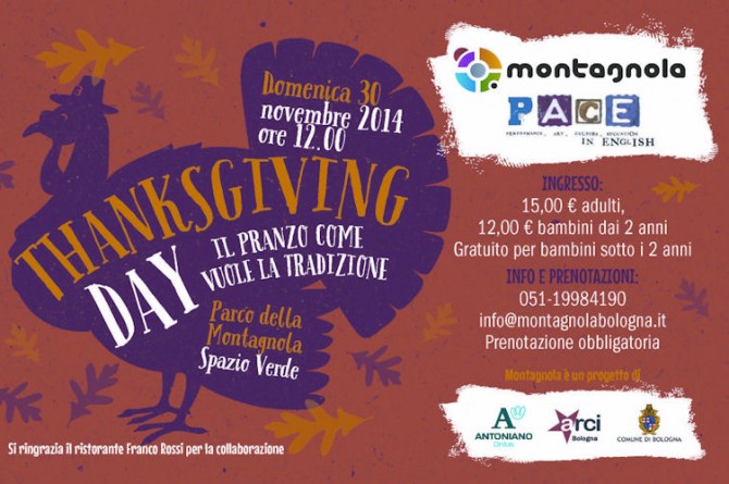 Il 30 novembre a Bologna cucina in stile USA al "Thanksgiving day" Il 30 novembre a Bologna cucina in stile USA al "Thanksgiving day"