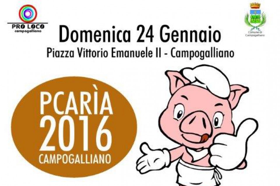 Il 24 gennaio a Campogalliano torna il gusto con "Pcarìa: il maiale in piazza" 