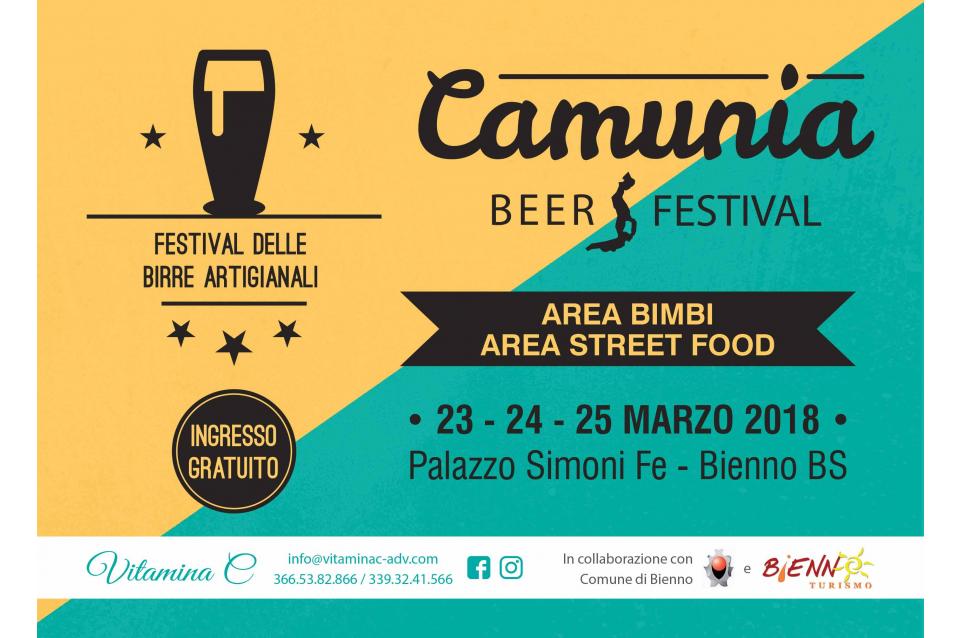 Camunia Beer Festival: dal 23 al 25 marzo a Bienno