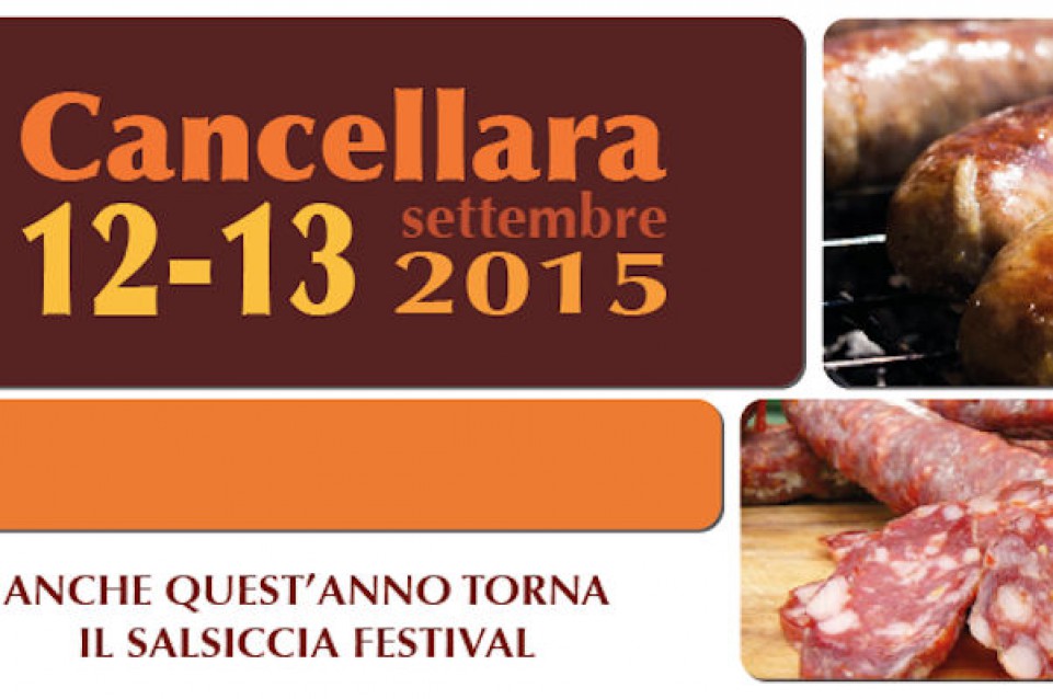 Il 12 e 13 settembre a Cancellara torna il "Salsiccia Festival" Il 12 e 13 settembre a Cancellara torna il "Salsiccia Festival"