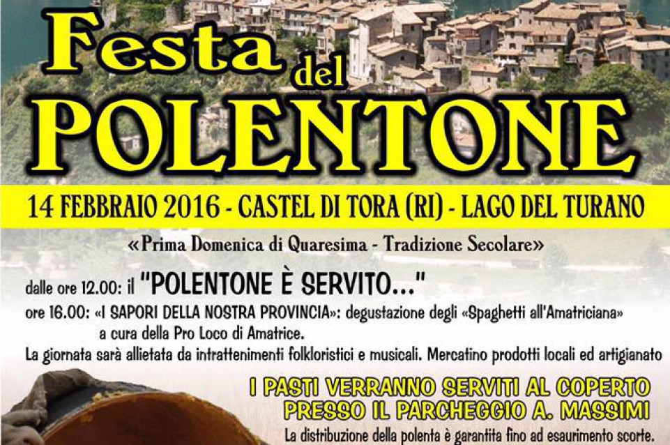 Il 14 febbraio a Castel di Tora torna la gustosa "Sagra del Polentone"