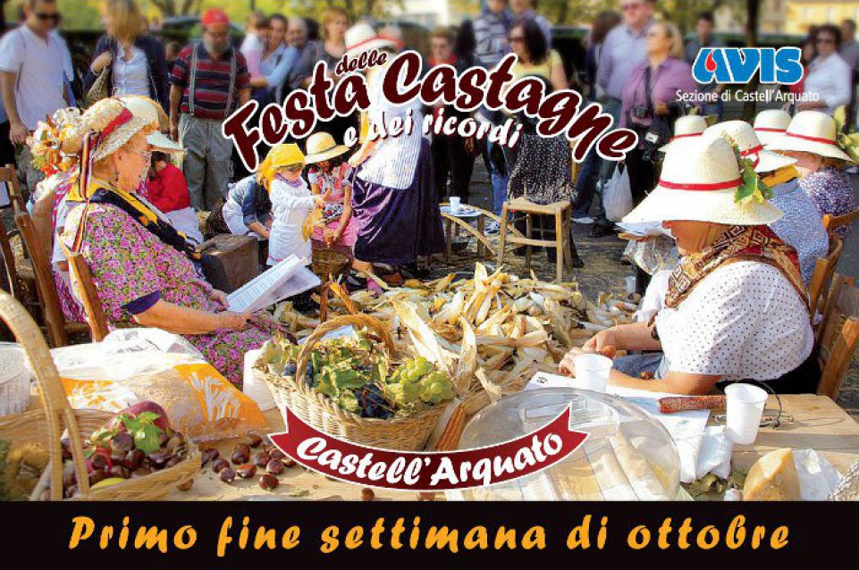 Il 3 e 4 ottobre a Castell'Arquato arriva la tradizionale "Festa delle Castagne e dei Ricordi"