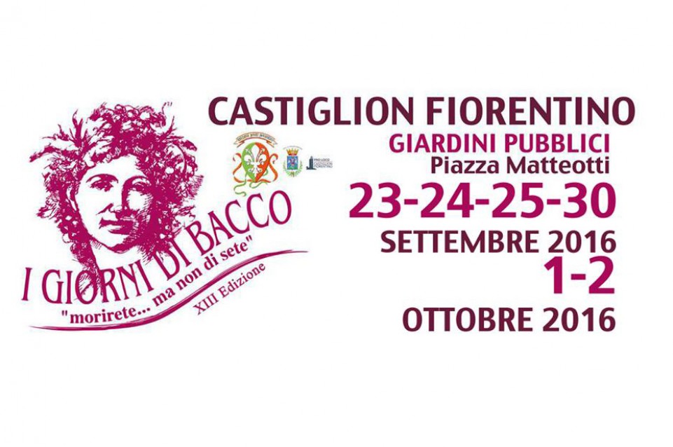 Dal 23 settembre al 2 ottobre a Castiglion Fiorentino vi aspettano i "Giorni di Bacco"