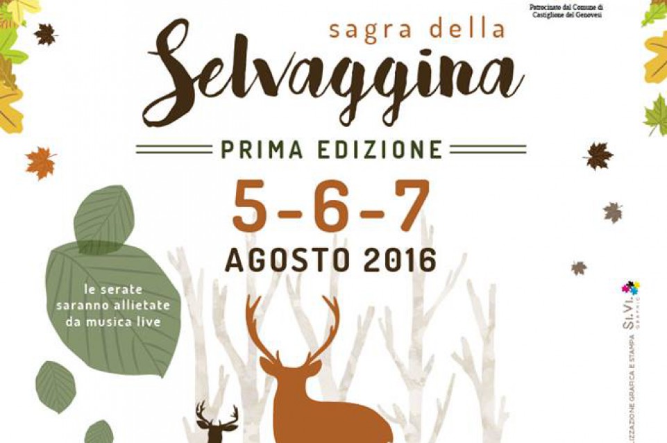 A Castiglione del Genovesi dal 5 al 7 agosto arriva la prima edizione della "Sagra della Selvaggina"