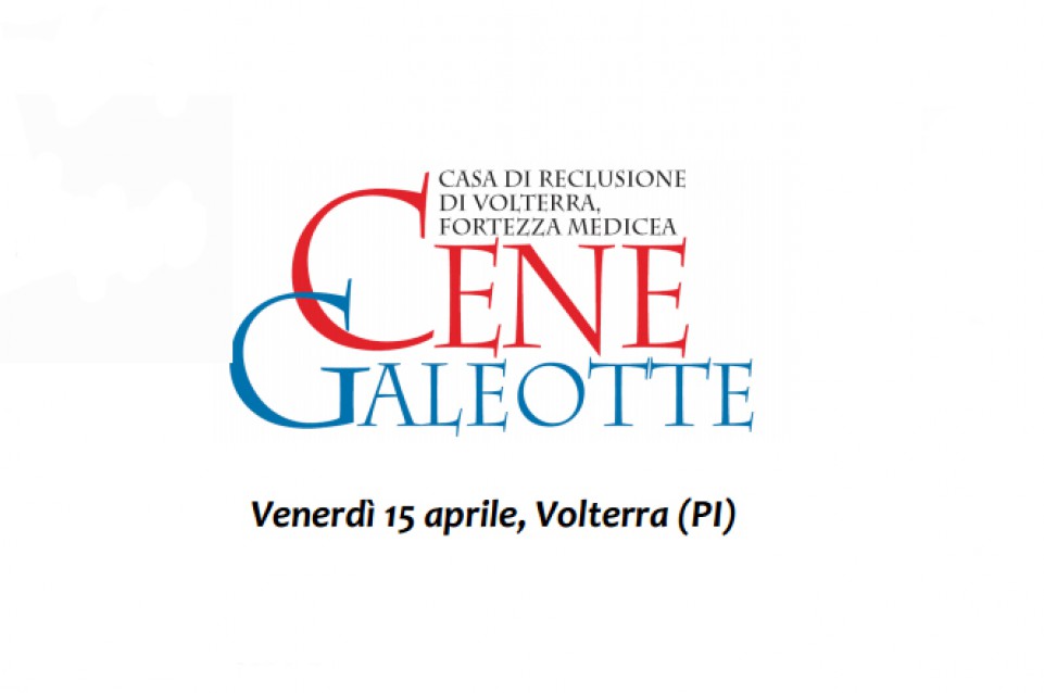 Cene Galeotte: il 15 aprile al carcere di Volterra appuntamento con Enrico Panero