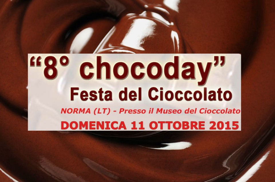 Chocoday: l'11 ottobre al Museo del Cioccolato di Norma Chocoday: l'11 ottobre al Museo del Cioccolato di Norma