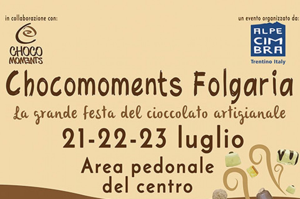 Chocomoments Folgaria: dal 21 al 23 luglio in Alpe Cimbra arriva il cioccolato 