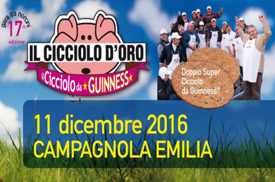 Il gustoso "Cicciolo D'oro" torna l'11 dicembre a Campagnola Emilia