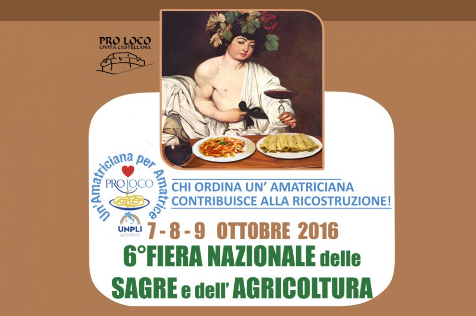 A Civita Castellana dal 7 al 9 ottobre arriva la "Fiera Nazionale delle Sagre e dell'Agricoltura" A Civita Castellana dal 7 al 9 ottobre arriva la "Fiera Nazionale delle Sagre e dell'Agricoltura"