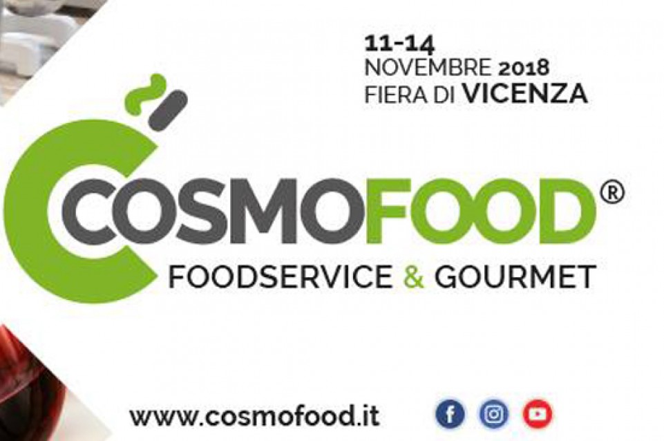 Cosmofood: dall'11 al 14 novembre alla Fiera di Vicenza Cosmofood: dall'11 al 14 novembre alla Fiera di Vicenza
