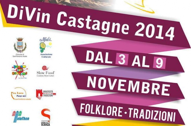 DiVin Castagne 2014: dal 3 al 9 novembre a Sant'Antonio Abate