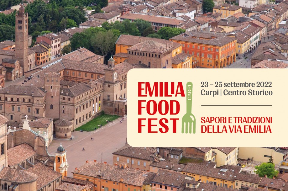EmiliaFoodFest: dal 23 al 25 settembre nel centro storico di Carpi