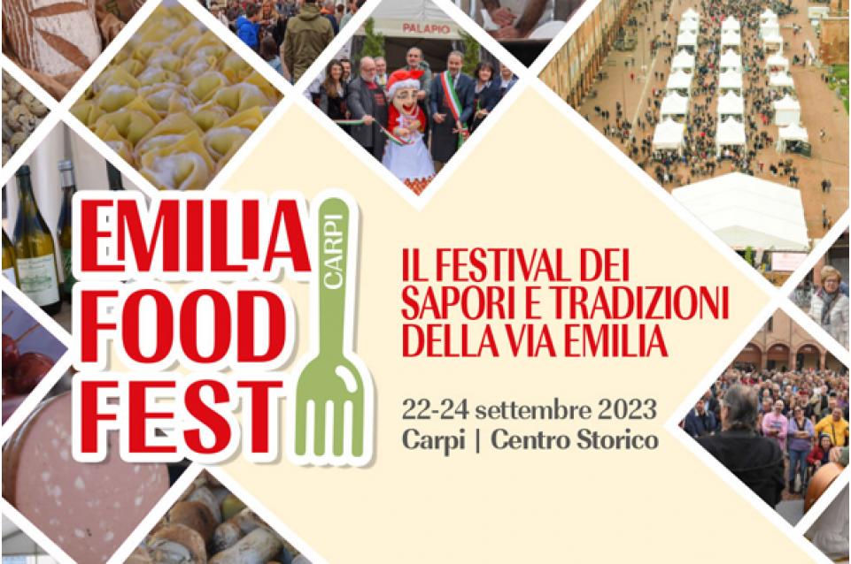 EmiliaFoodFest: dal 22 al 24 settembre a Carpi
