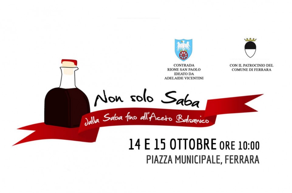 Il 14 e 15 ottobre a Ferrara arriva il gusto con "Non solo Saba"