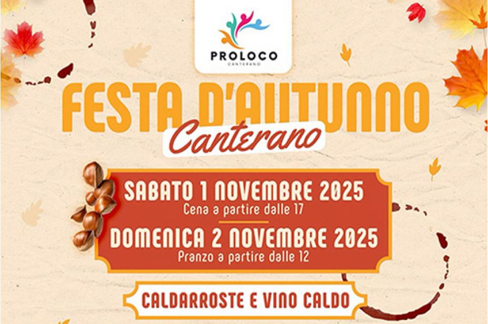 Festa d’Autunno: l’1 e 2 novembre a Canterano Festa d’Autunno: l’1 e 2 novembre a Canterano