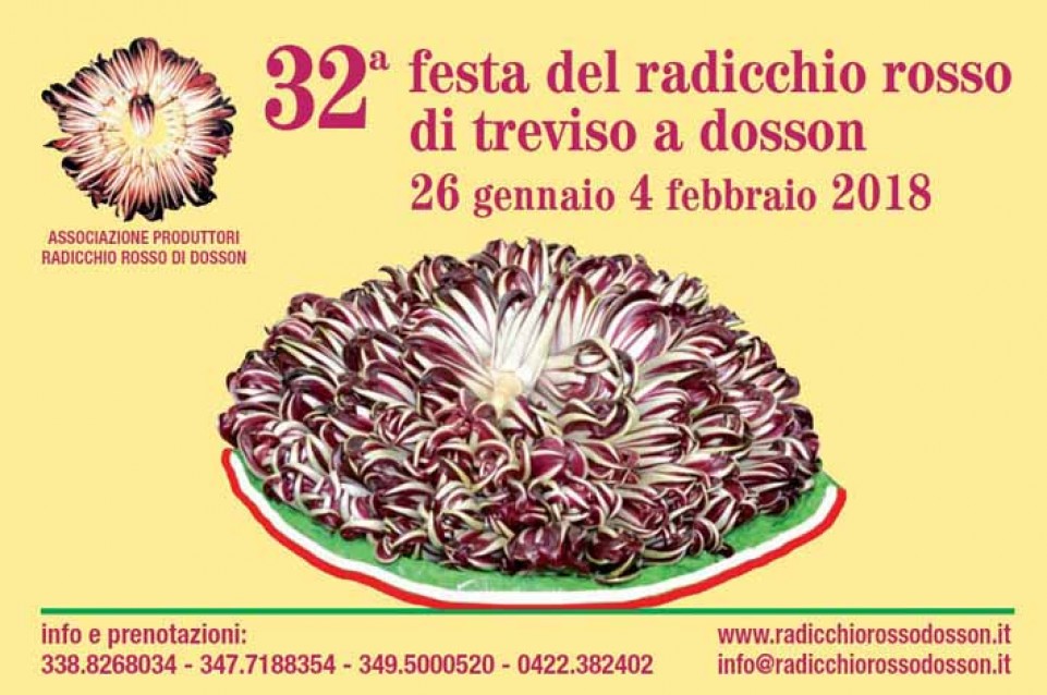 Dal 26 gennaio al 4 febbraio arriva la "Festa del radicchio Rosso di Treviso e Dosson" 