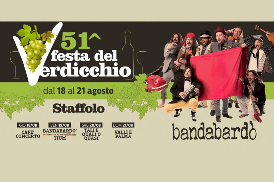 Festa del Verdicchio: dal 18 al 21 agosto a Staffolo con musica e sapori