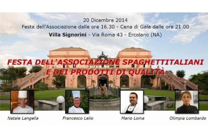 Il 20 dicembre a Ercolano vi aspetta la "Festa dell'Associazione Spaghettitaliani" per donare un sorriso ai bambini Il 20 dicembre a Ercolano vi aspetta la "Festa dell'Associazione Spaghettitaliani" per donare un sorriso ai bambini