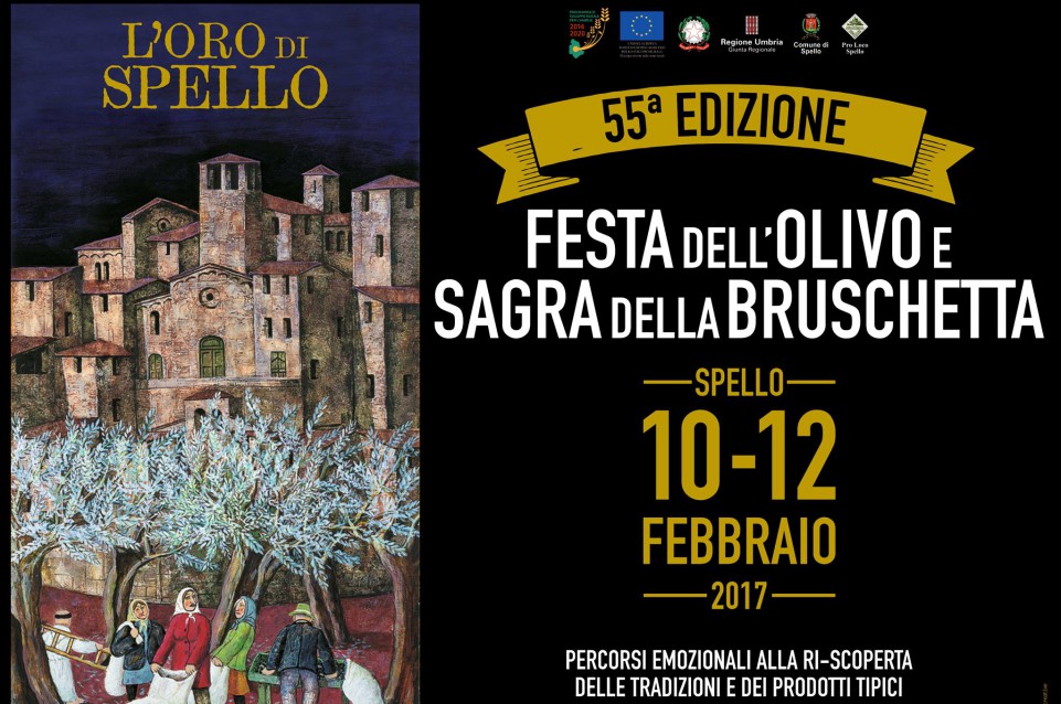 Festa dell'Olivo e della Bruschetta: dal 10 al 12 febbraio a Spello 