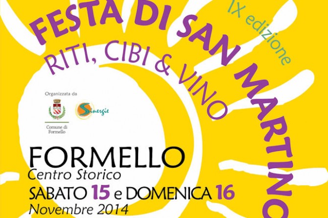 Festa di San Martino, riti, cibo e vino: a Formello il 15 e 16 dicembre