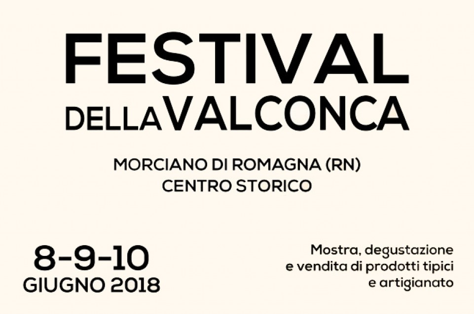 Festival della Valconca: dall'8 al 10 giugno a Morciano di Romagna 