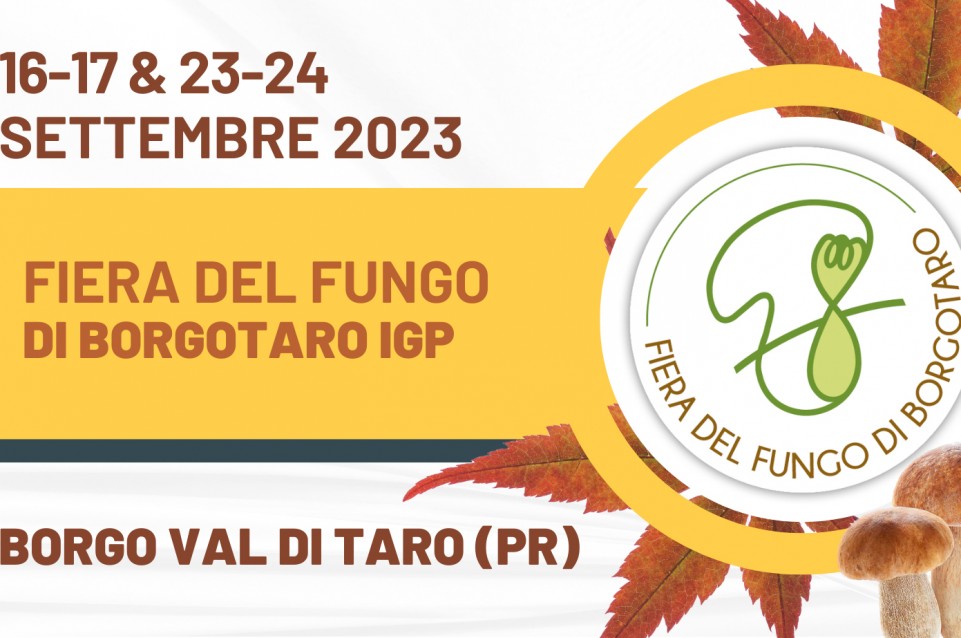  Fiera del Fungo di Borgotaro: il 16, 17, 23 e 24 settembre a Borgotaro