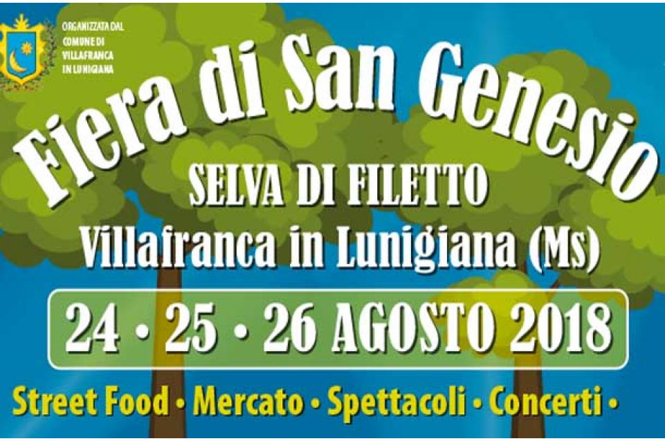 Fiera di San Genesio: dal 24 al 26 agosto a Villafranca in Lunigiana 