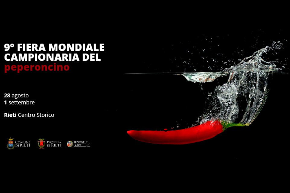 Fiera Mondiale Campionaria del Peperoncino: dal 28 agosto al 1° settembre a Rieti 