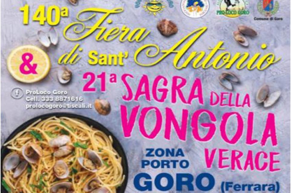 Fiera di Sant'Antonio e Sagra della Vongola Verace: dall'8 al 30 giugno a Goro