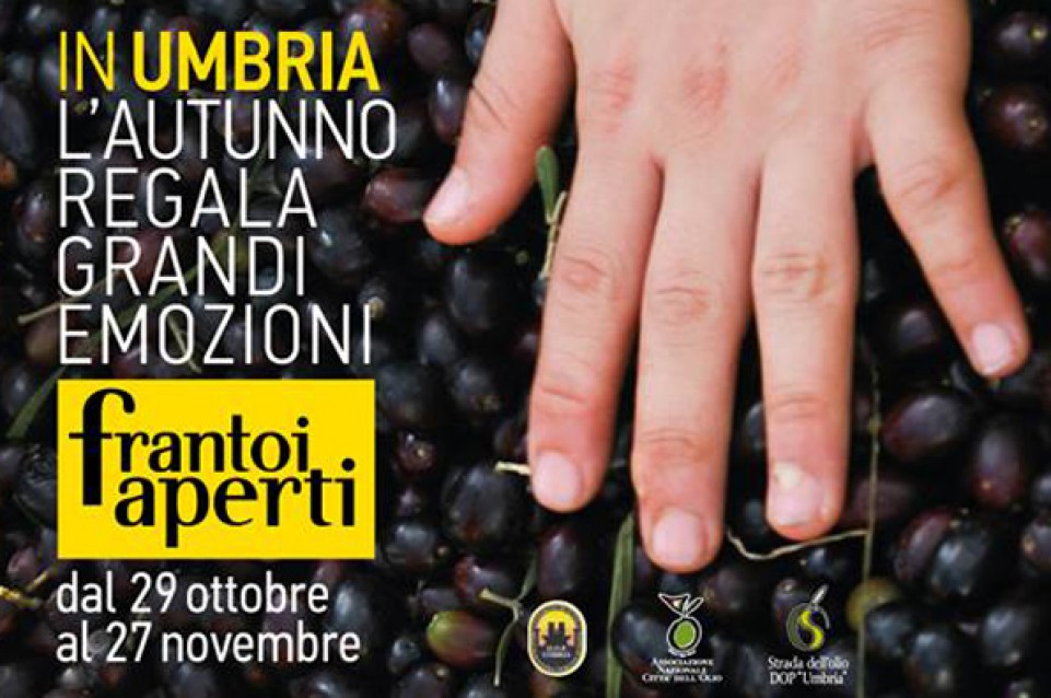 Frantoi Aperti: dal 29 ottobre al 27 novembre nei bellissimi borghi umbri Frantoi Aperti: dal 29 ottobre al 27 novembre nei bellissimi borghi umbri