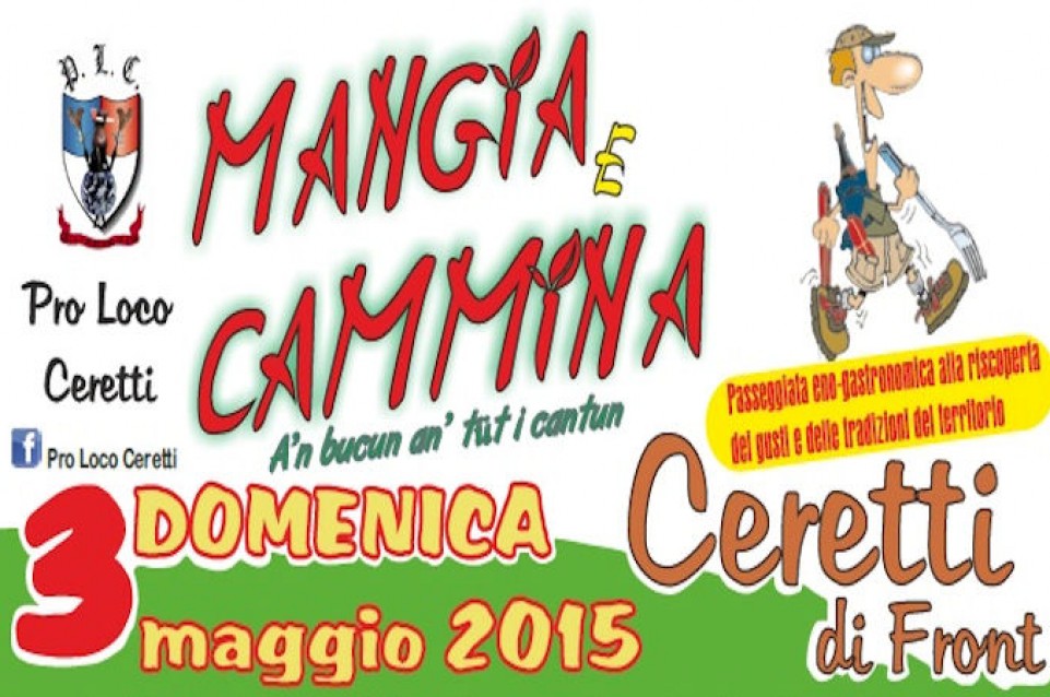 Il 3 maggio a Front vi aspetta "Mangia e Cammina", la passeggiata del gusto Il 3 maggio a Front vi aspetta "Mangia e Cammina", la passeggiata del gusto