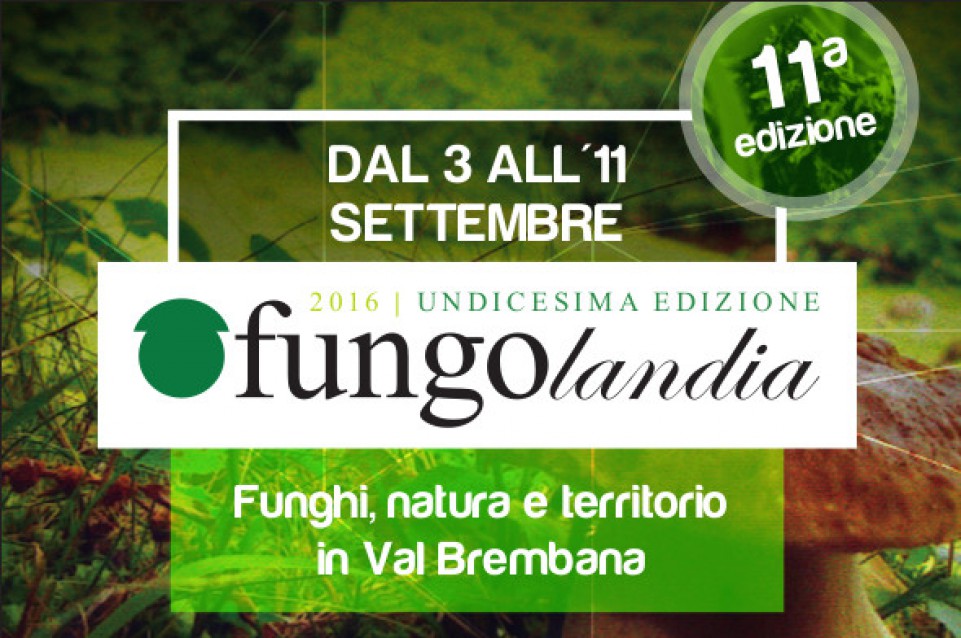 Dal 3 al 11 settembre torna Fungolandia: appuntamento col Fungo e il suo mondo in Val Brembana Dal 3 al 11 settembre torna Fungolandia: appuntamento col Fungo e il suo mondo in Val Brembana
