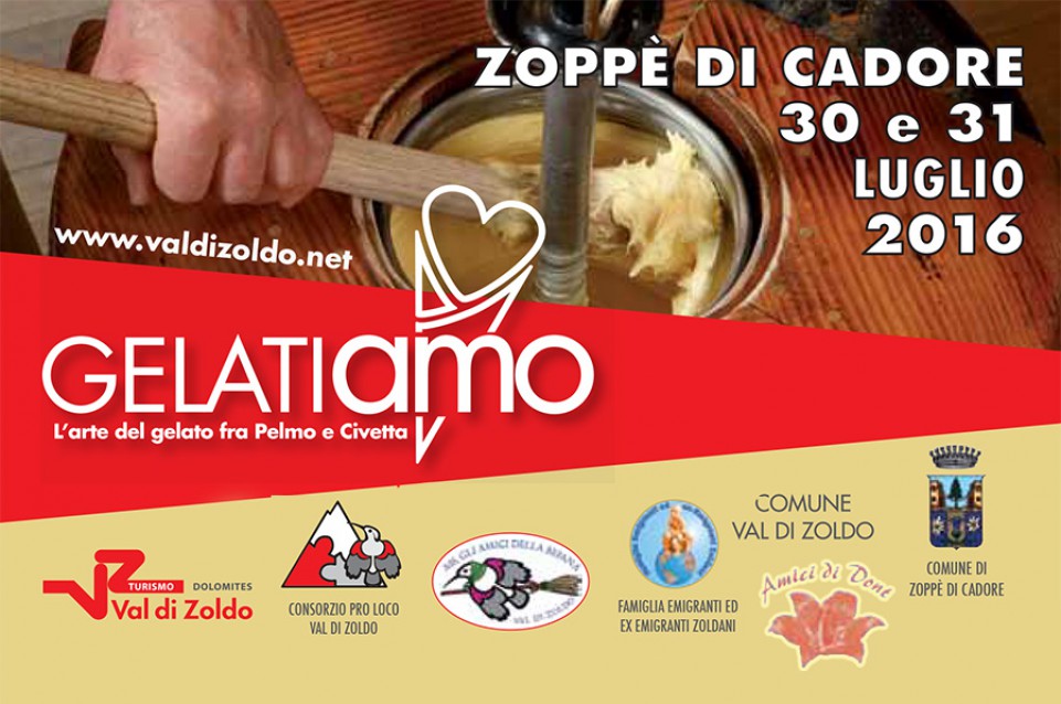 Gelatiamo: il 30 e 31 luglio a Zoppè di Cadore arriva la dolcezza